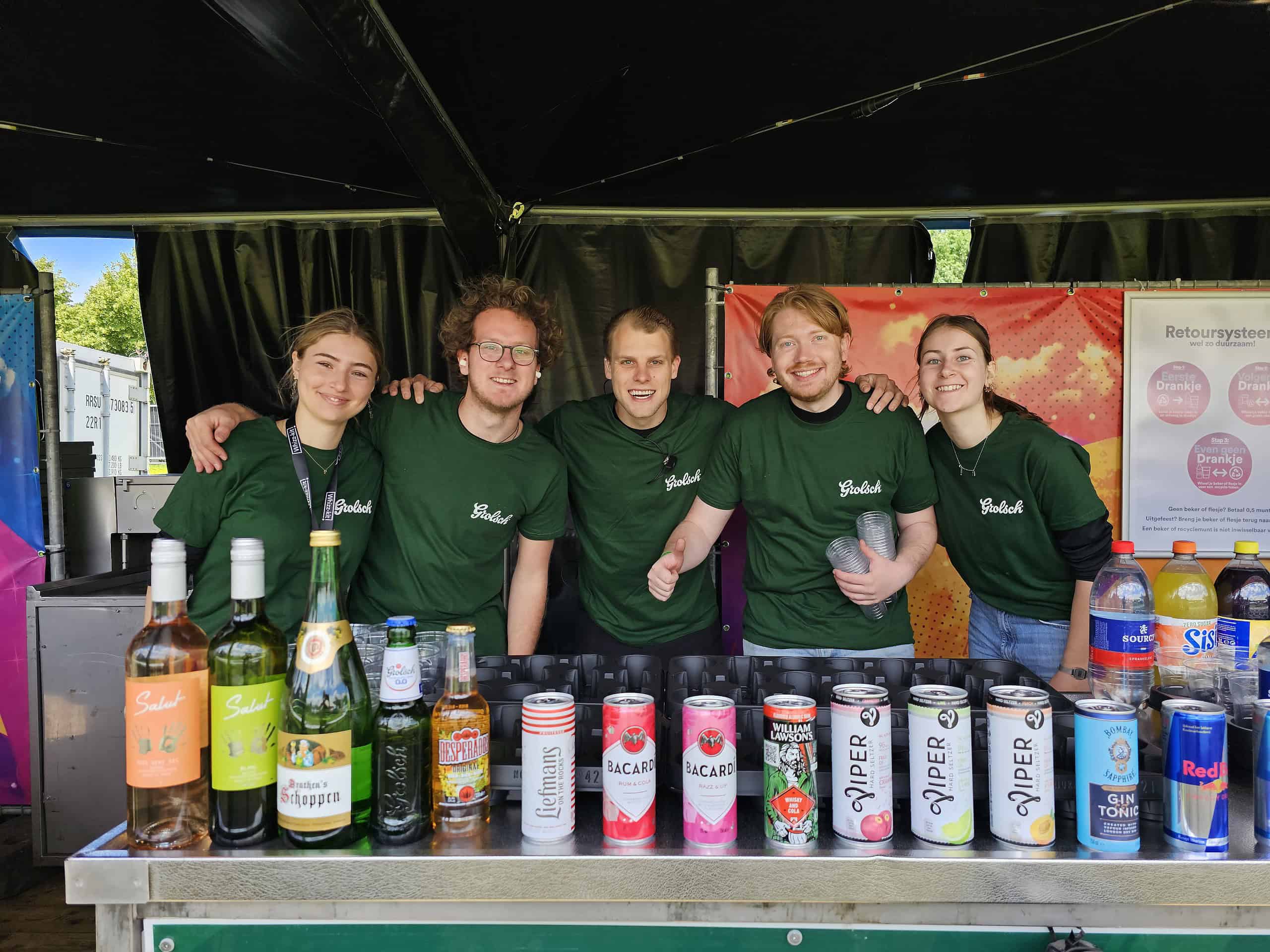 Just Dance groepsfoto bar Evenementen Crew van Nederland